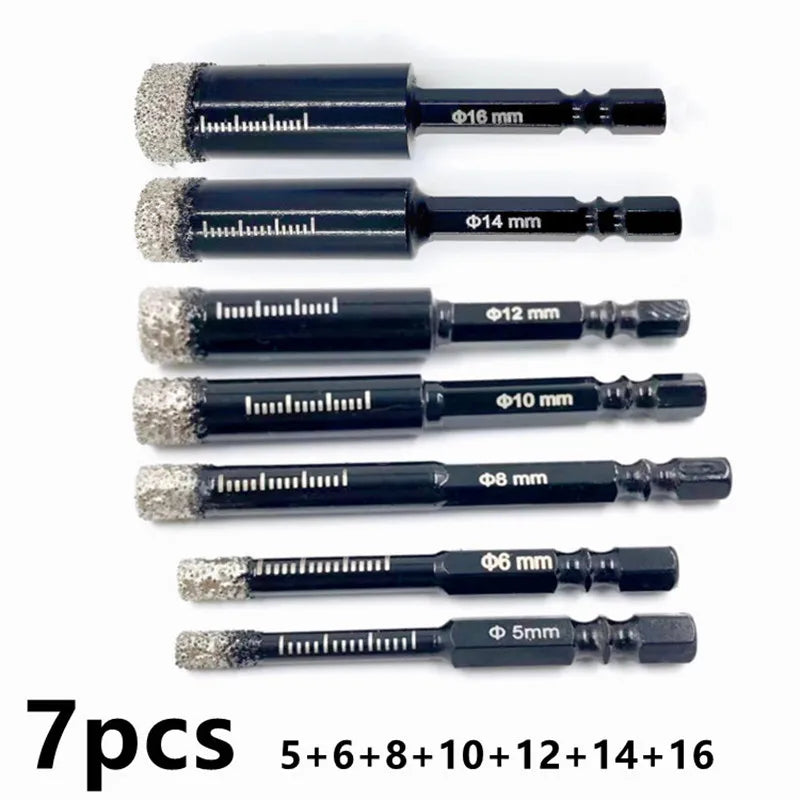 Diamond Coated Drill Bit Set