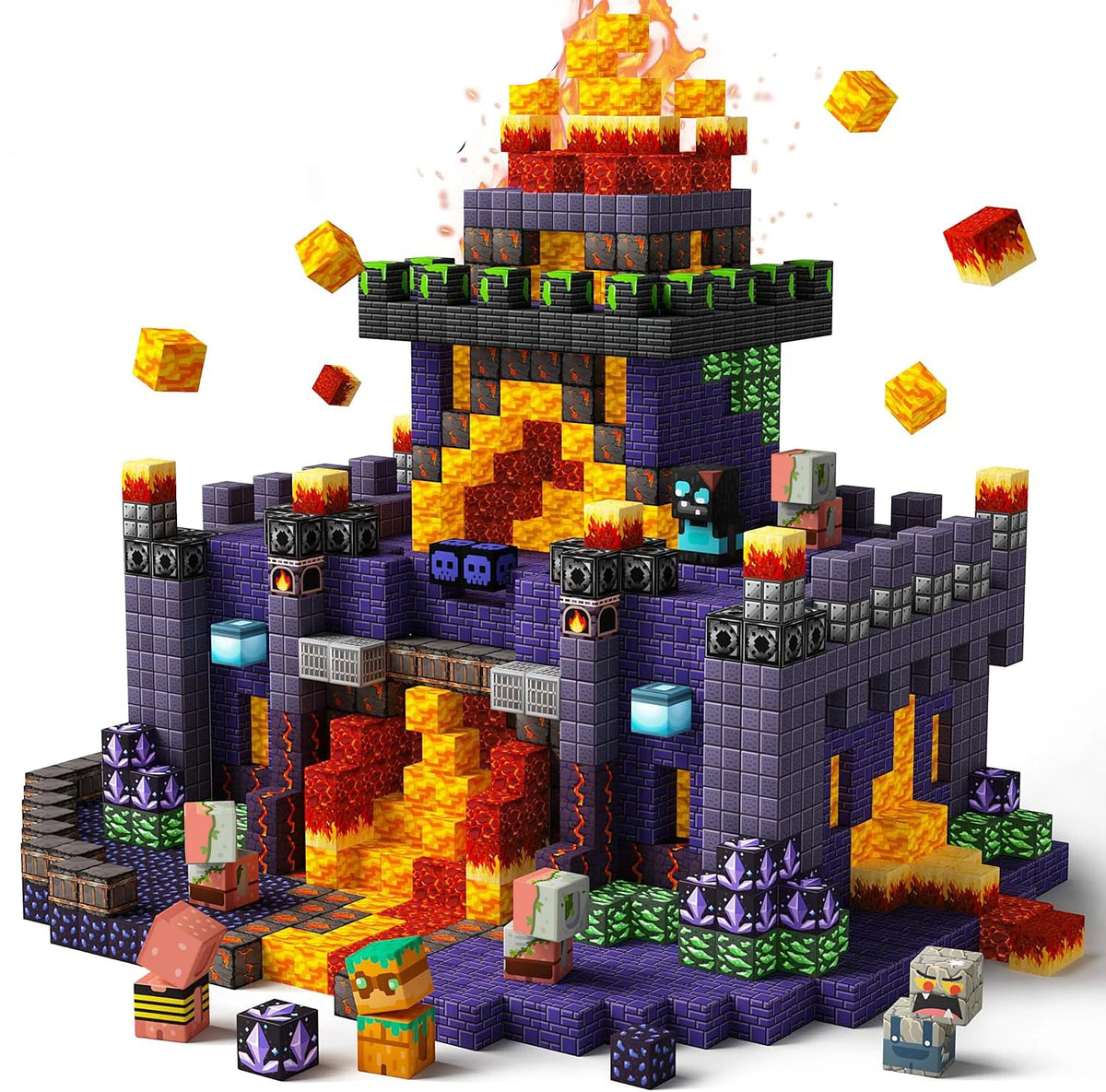 Mine World Magnetic Building Blocks