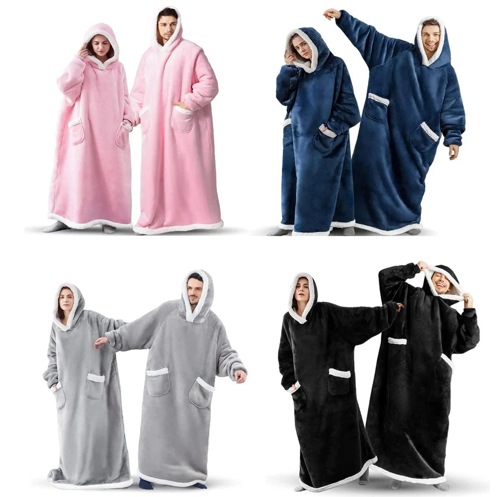 Sweatshirt Blanket with Hoodies