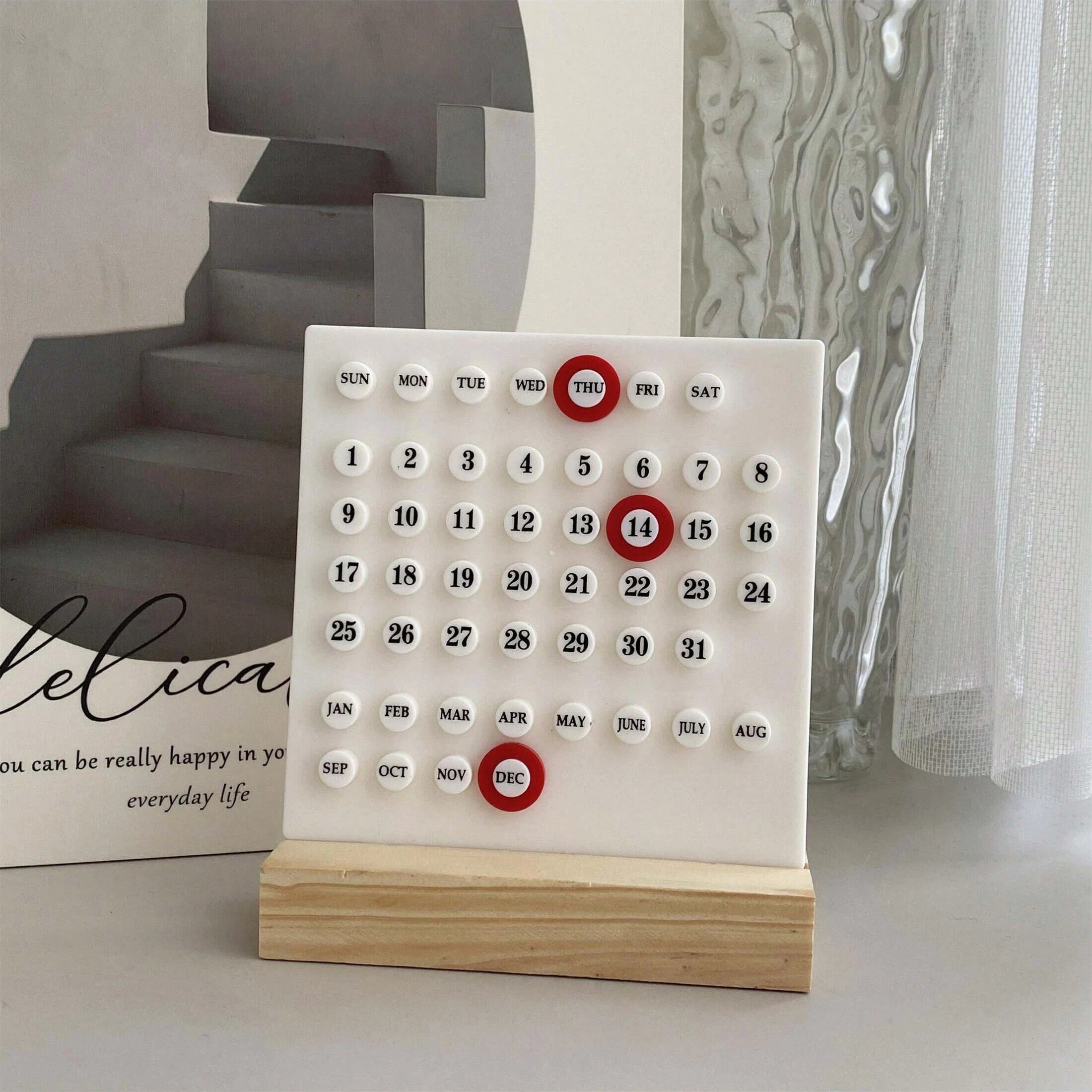 DIY Mini Desktop Calendar