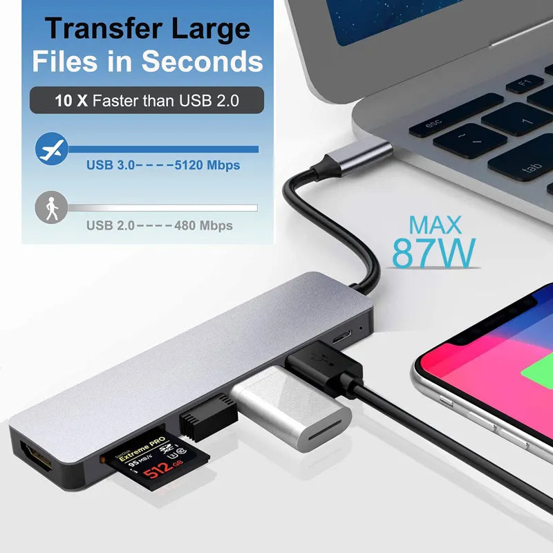 Type-C Docking Station USB Adapter