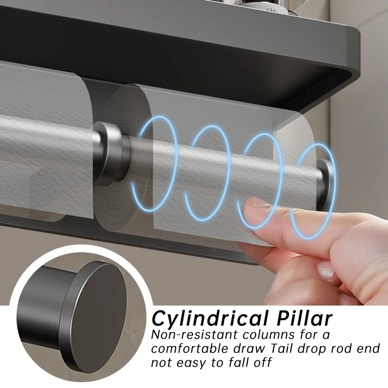 Wall-Mounted Aluminum Alloy Tissue holder