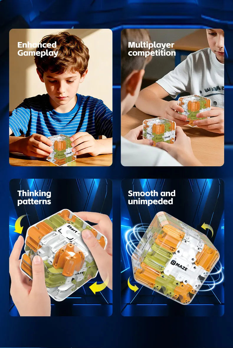 3D Maze Cube Puzzle
