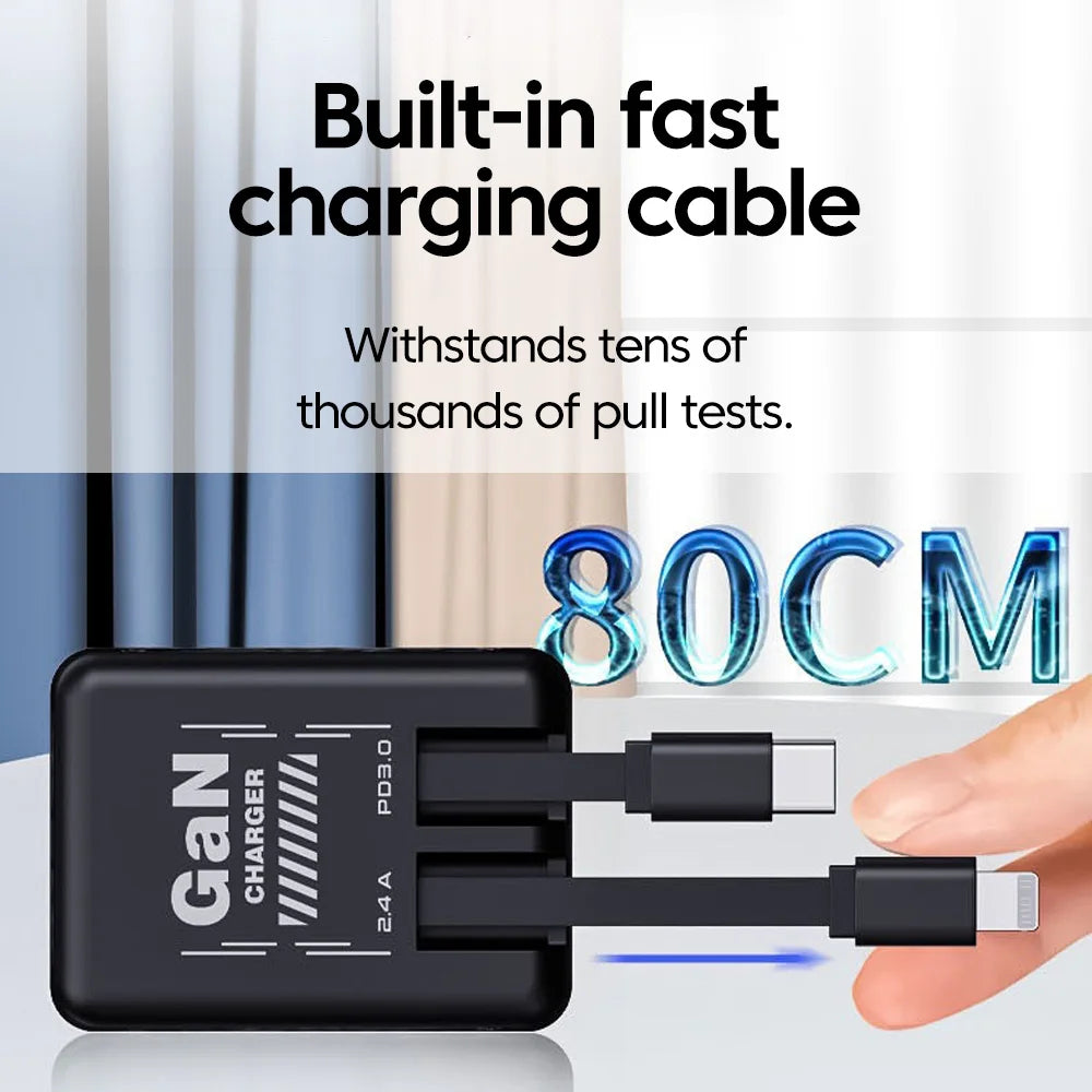 120W Fast Charging Retractable Charger