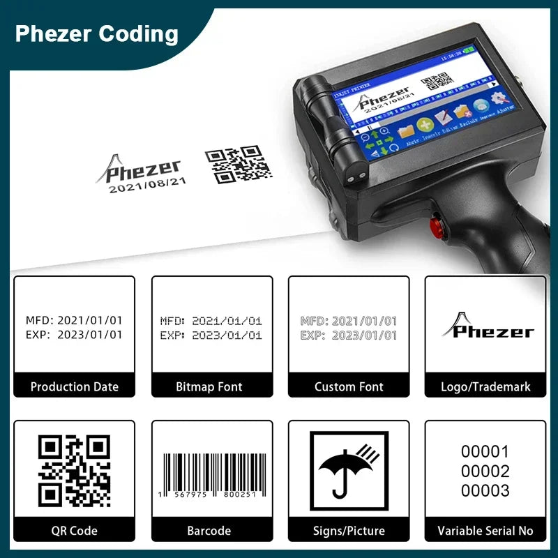 Handheld Inkjet Label Printer