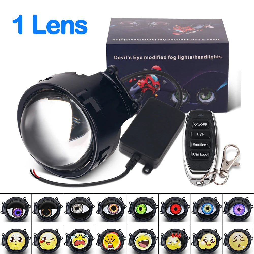 Dynamic LED Devil Eye Headlight