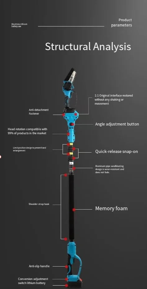 Cordless Electric Telescopic Pruning Shears