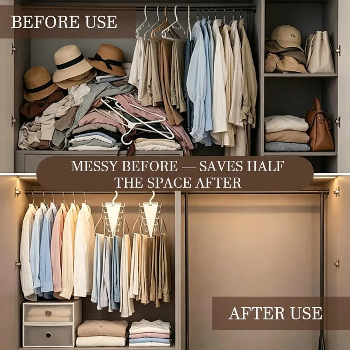 V-Shape Multi Hook Closet Hanger