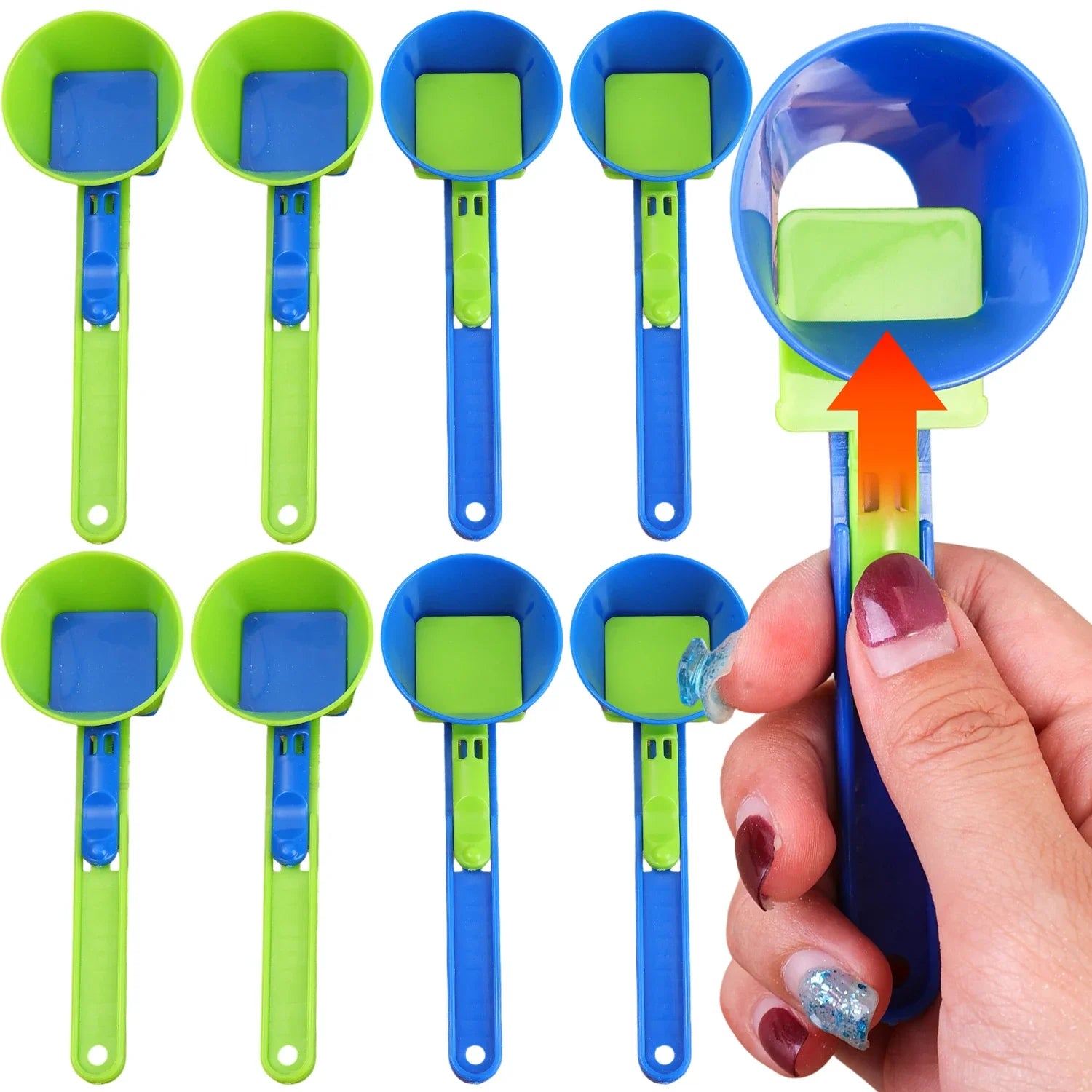 Portable Funnel Sliding Spoon