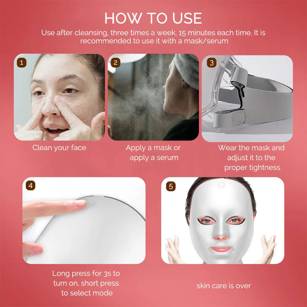 Wireless LED Face Mask