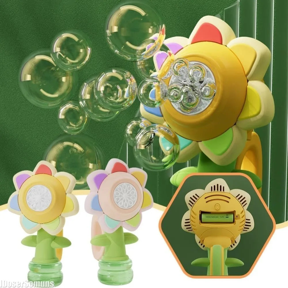 Automatic Sunflower Bubble Machine Toy