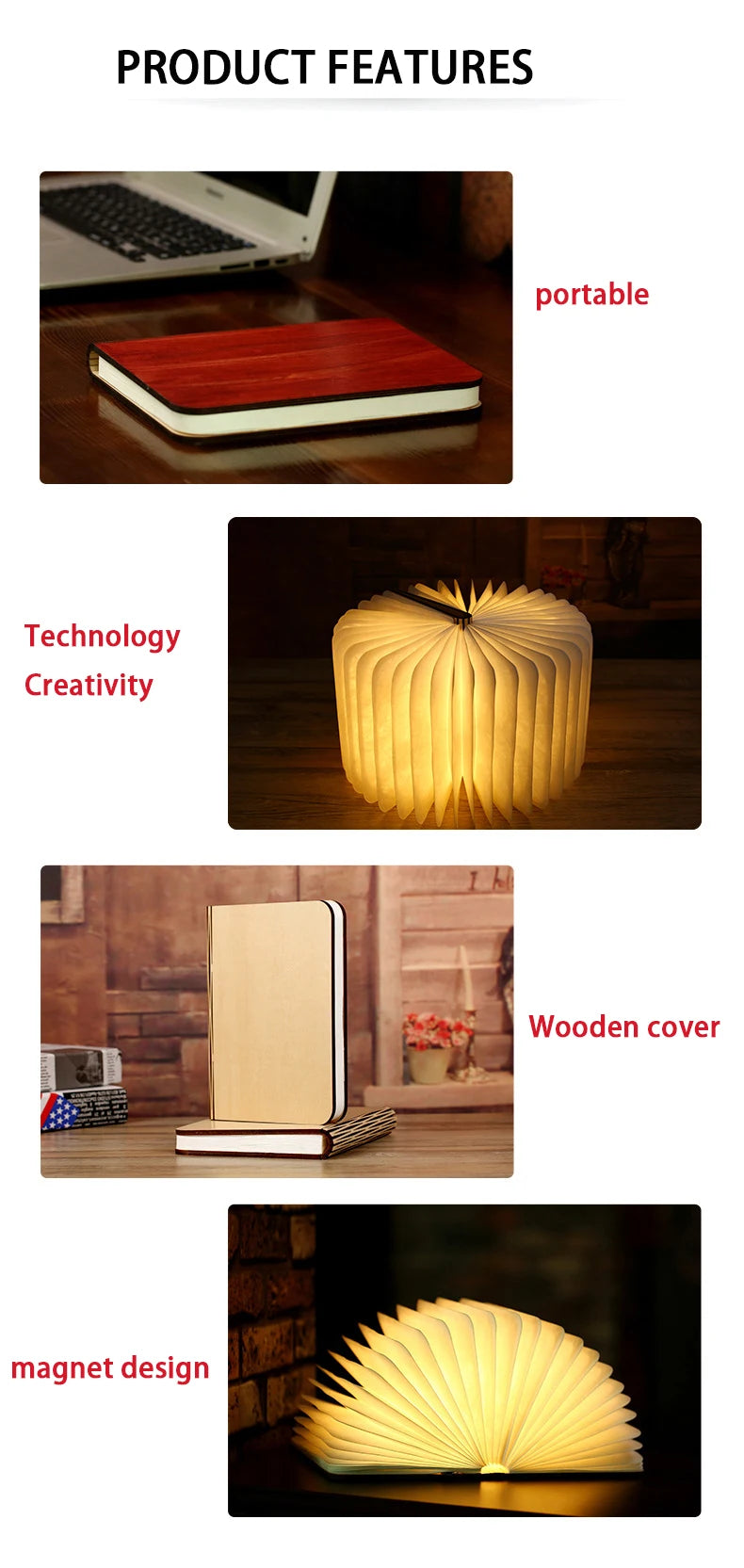 Creative Book LED Night Light