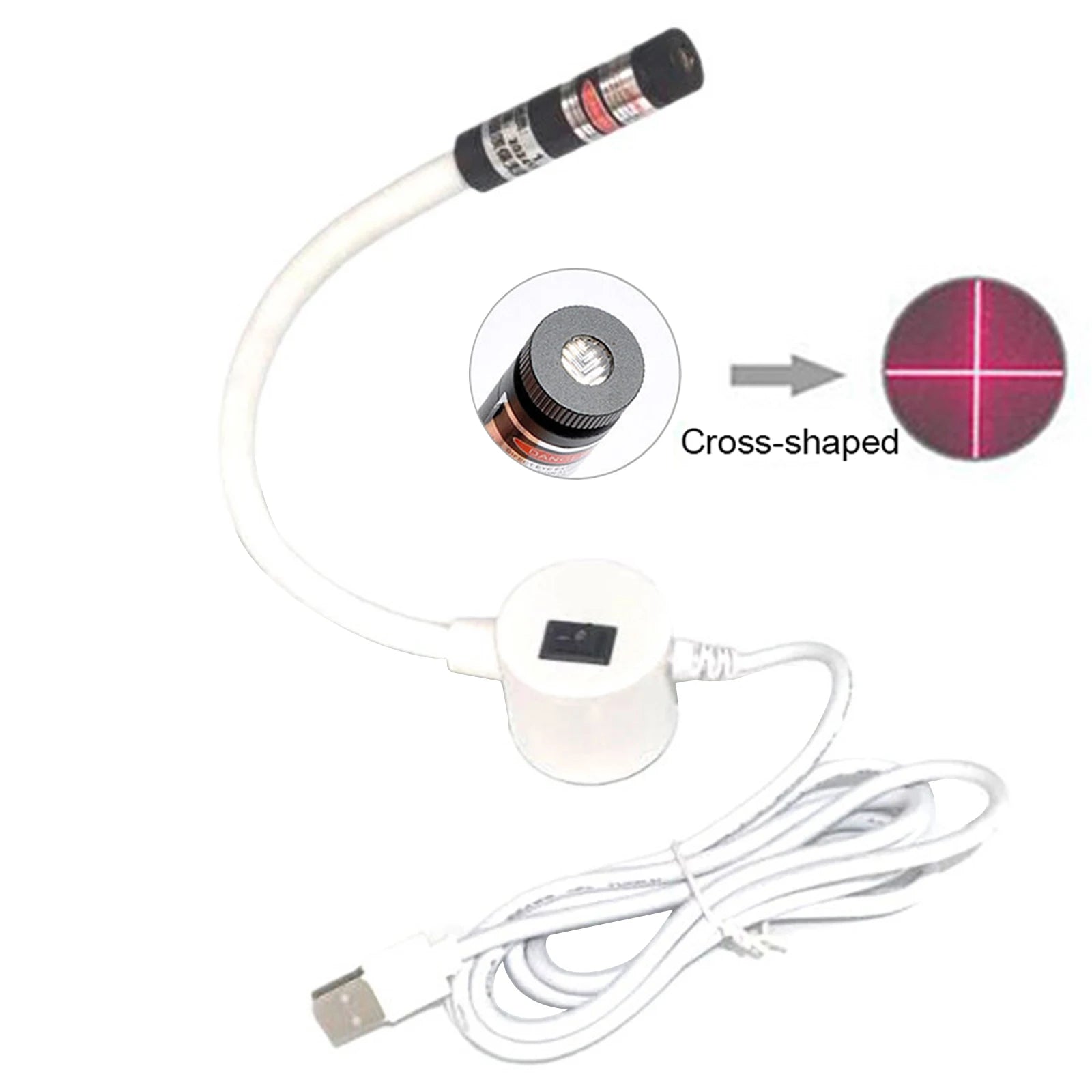 USB Magnetic Sewing Laser Guide Light