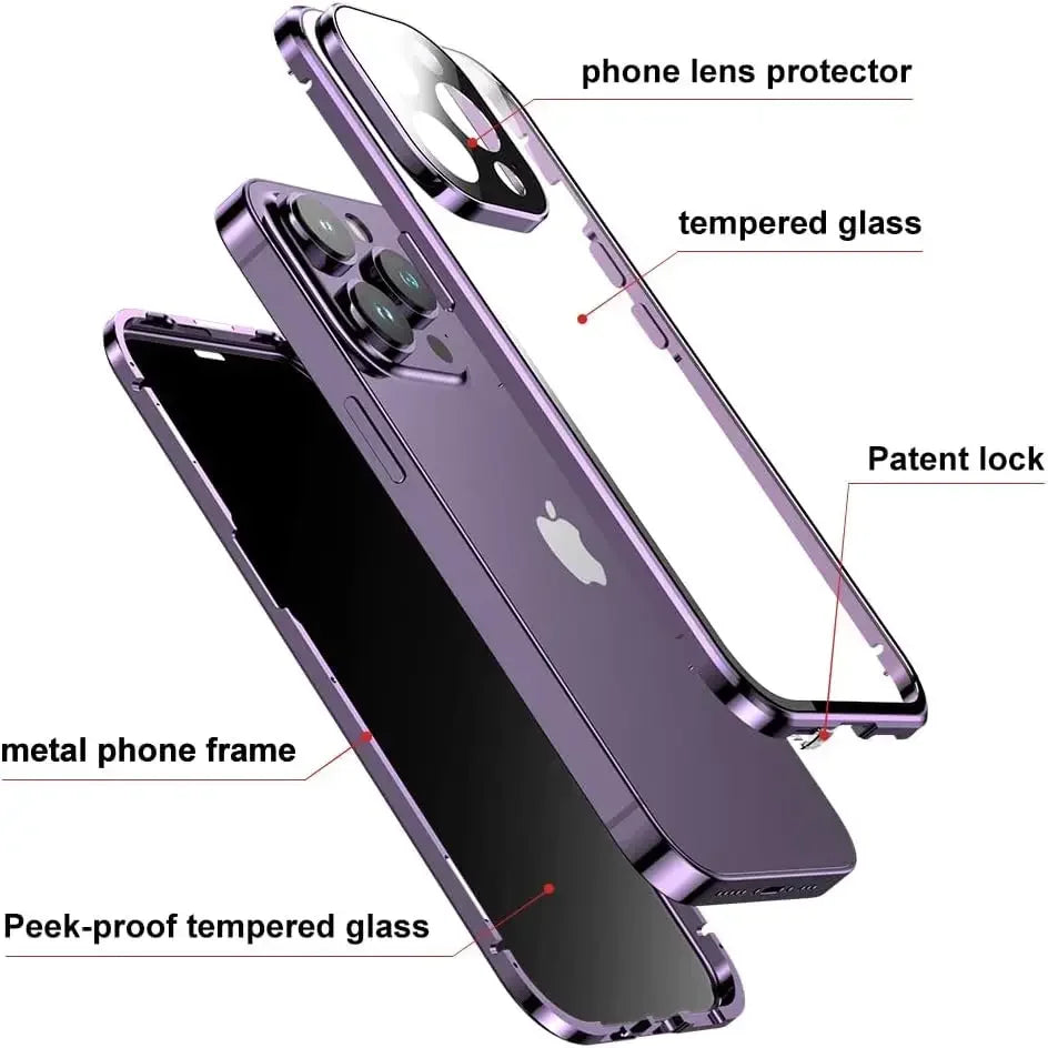 Magnetic Anti-Peep Privacy iPhone Case