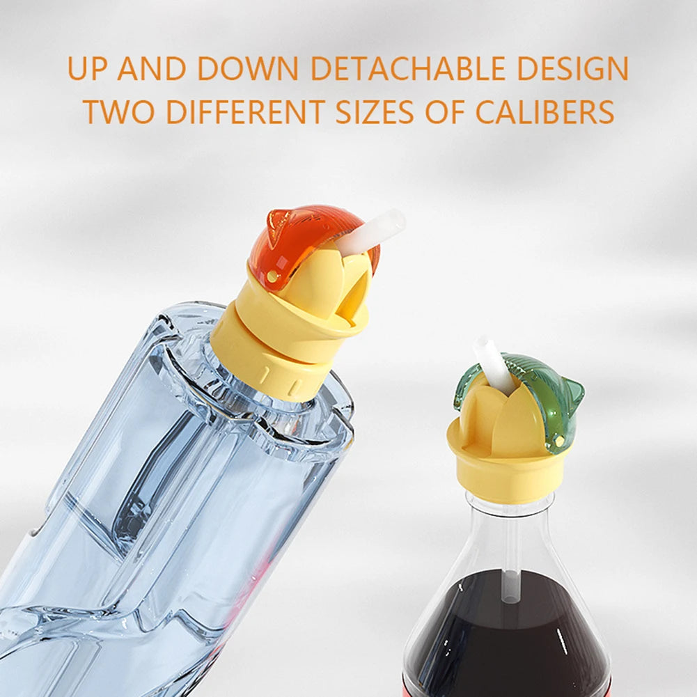Reusable Water Bottle Straw Lid