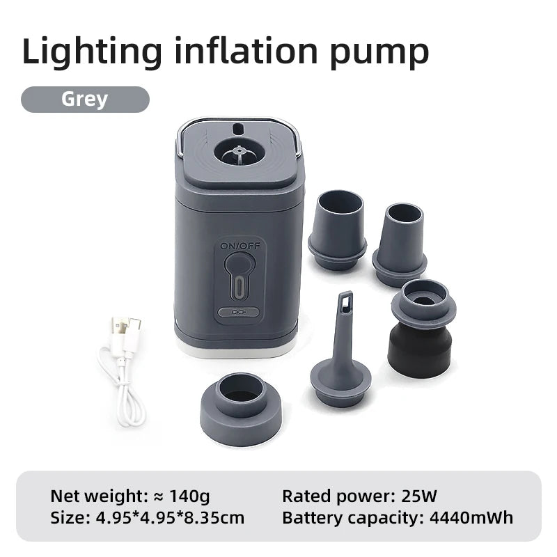 3 in 1 Electric Mini Wireless Air Compressor