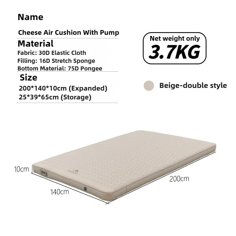 Compact Self-inflating Camping Bed