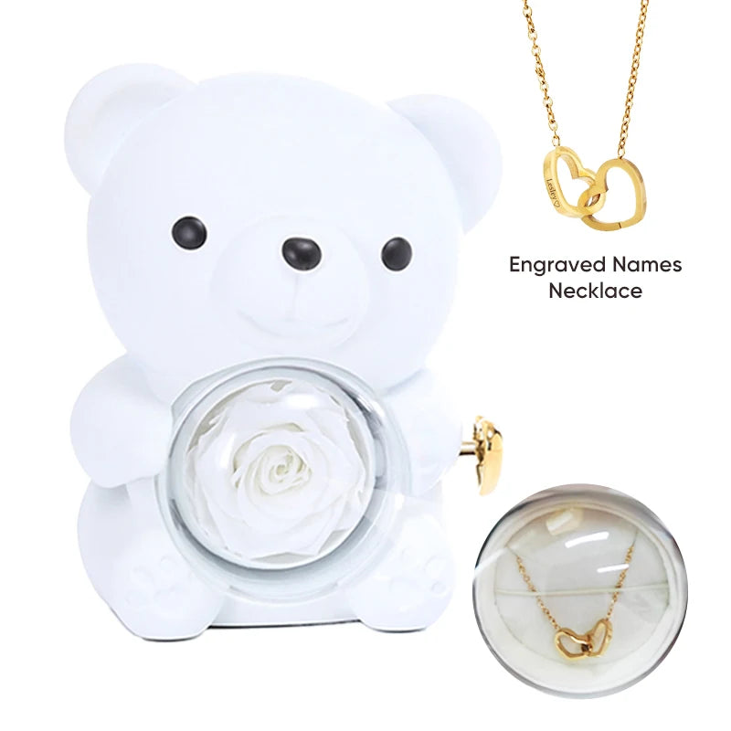 Rotating Bear Gift Box