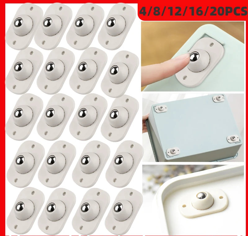 Self-Adhesive Universal Pulley Wheels