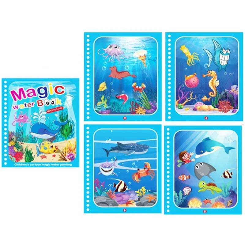 Kids Reusable Water coloring Book