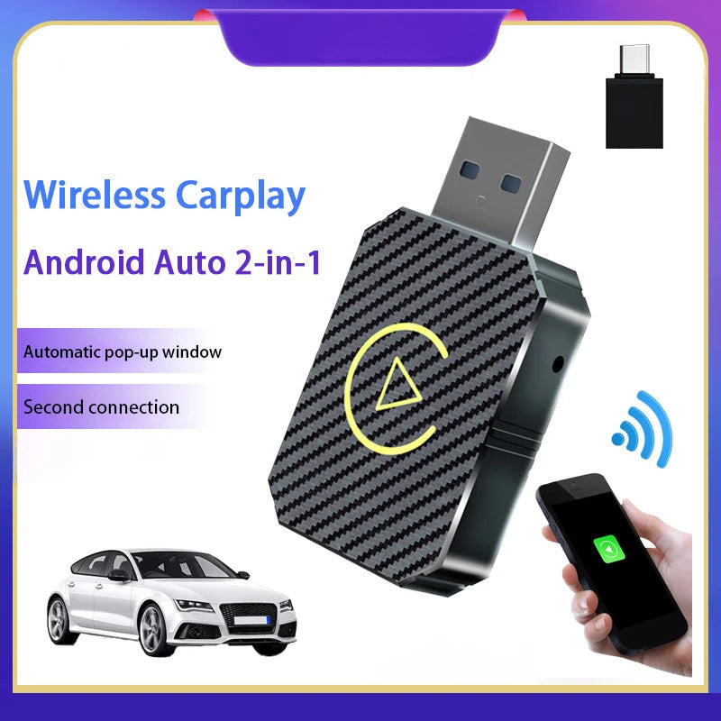 2 in 1 USB Mini Wireless CarPlay