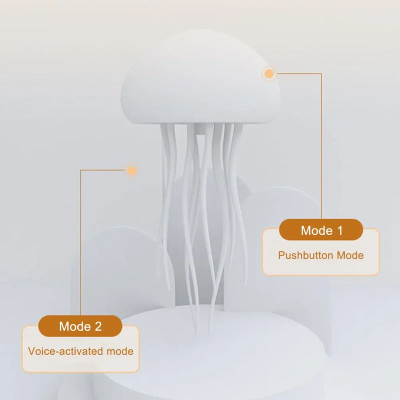 Voice Control Jellyfish LED Night Lamp