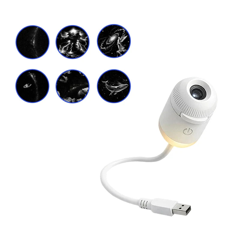 2-in-1 Mini Galaxy Star Projector