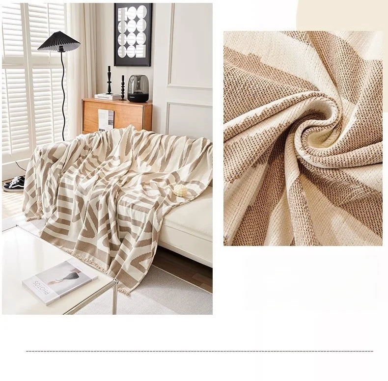 Sofa Towel With Tassels