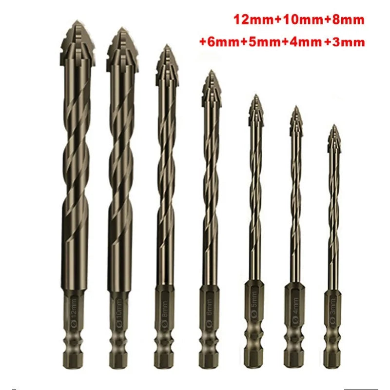 Four-Edged Eccentric Drill For Hand Drill