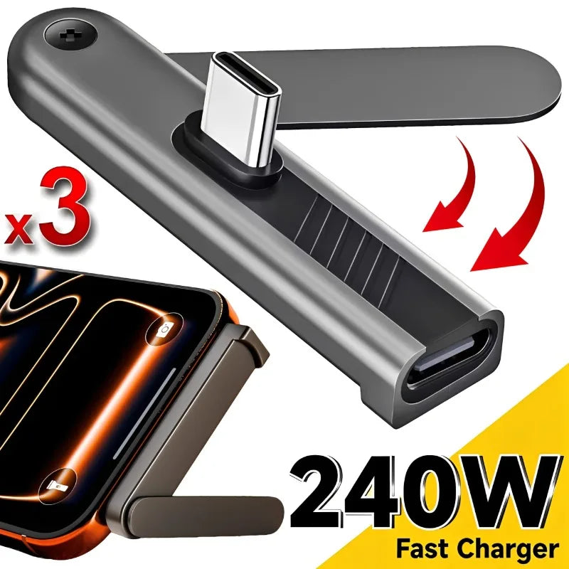 2 in 1 Fast Charging  Adapter with Phone Stand