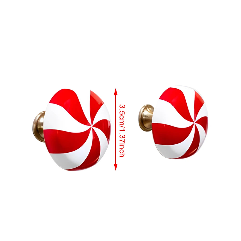 Christmas Candy Cane Knob Covers