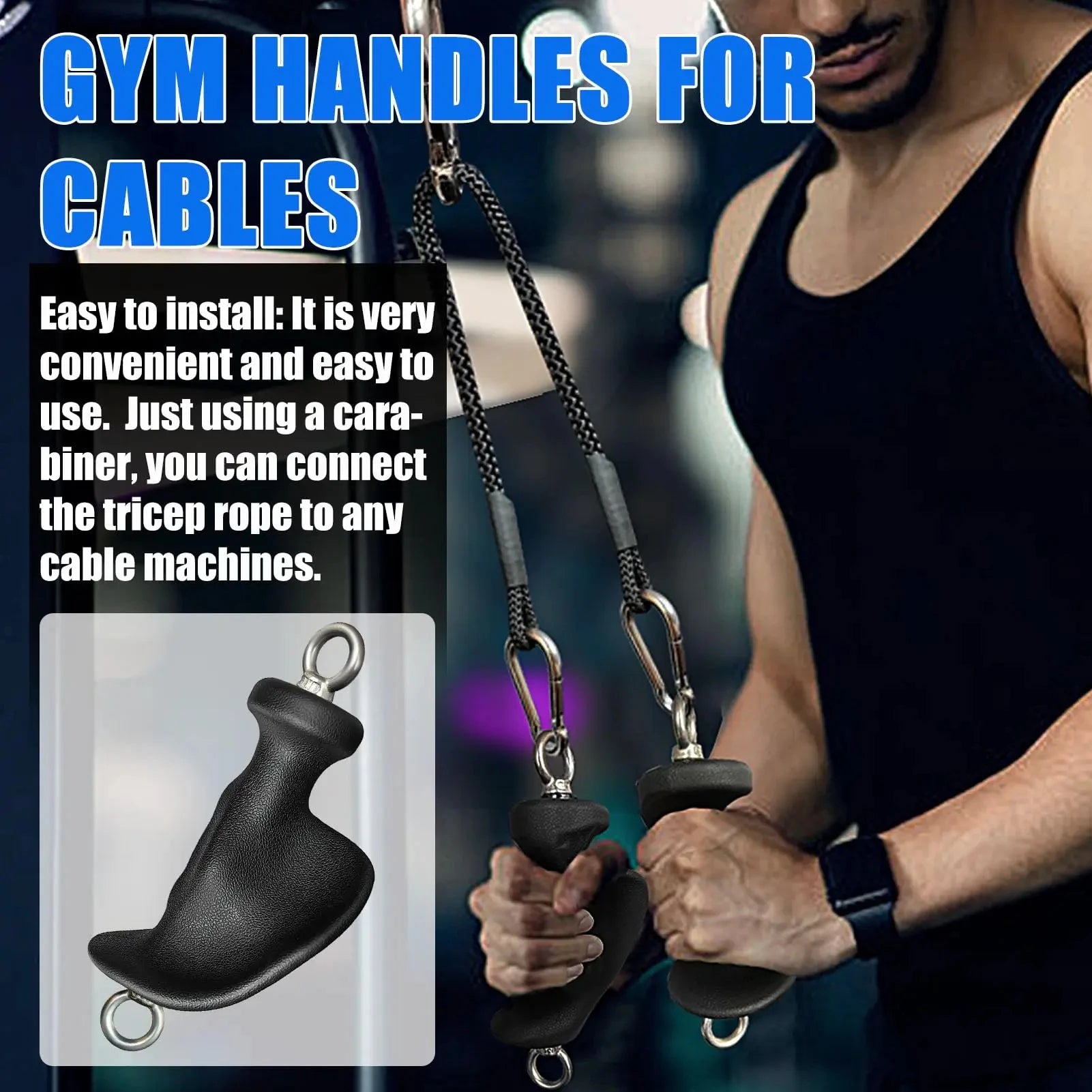 Ergonomic Triceps Rope