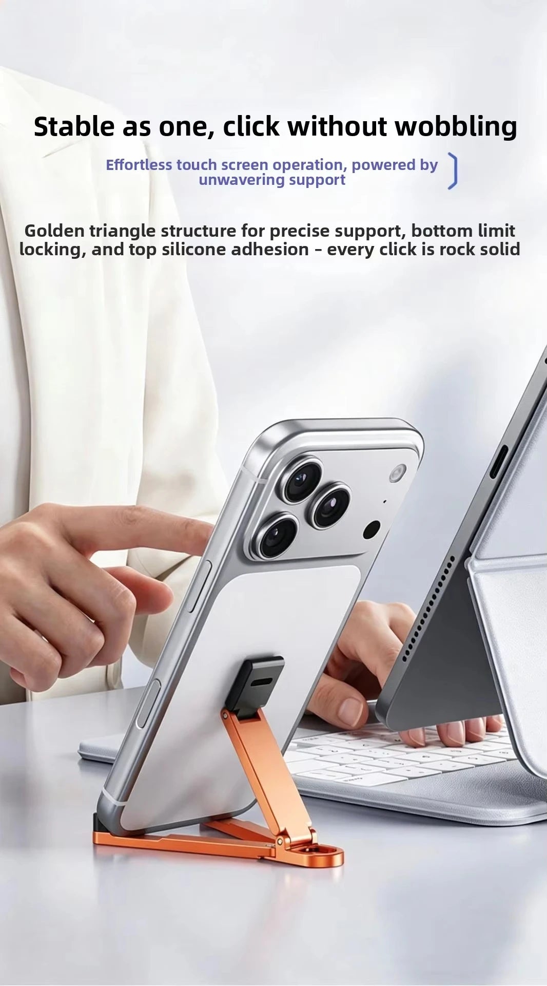 Mini Foldable Keychain Mobile Stand