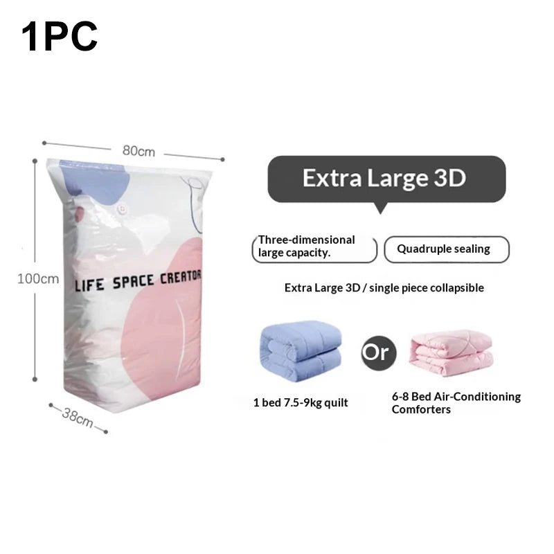 Heavy-Duty Vacuum Storage Compression Bags
