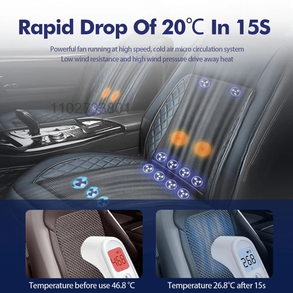 2 in 1 Car Chill & Massage seat cover