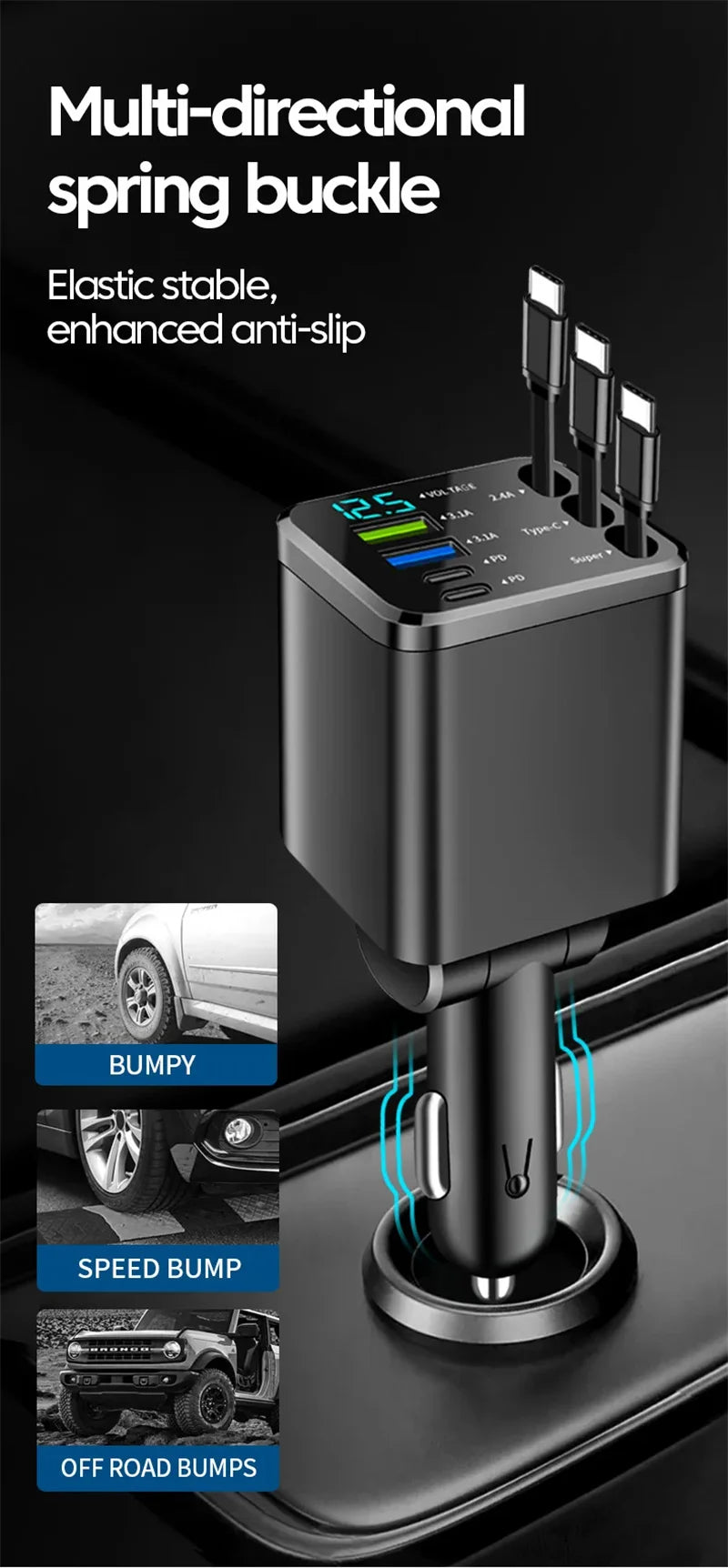 7-in-1 Car Fast Charging Adapter