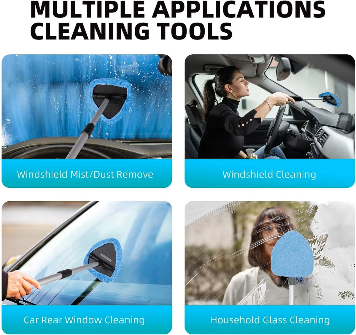 Car Telescopic Microfiber Windshield Cleaner