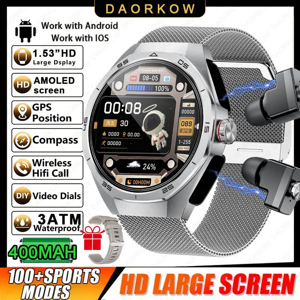 Smart Two-in-one Bluetooth Watch