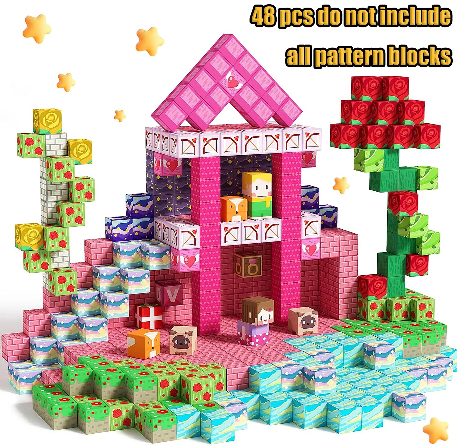 Mine World Magnetic Building Blocks