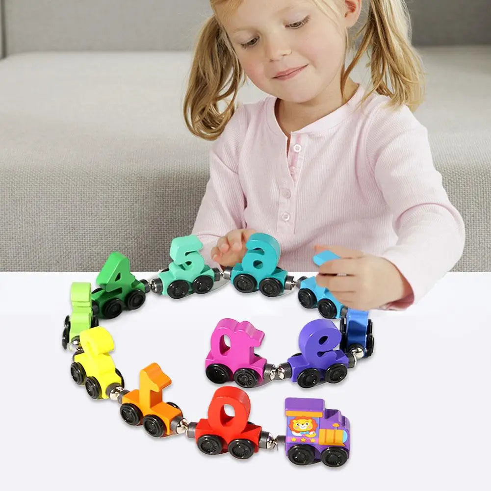 Creative Wooden Magnetic Train