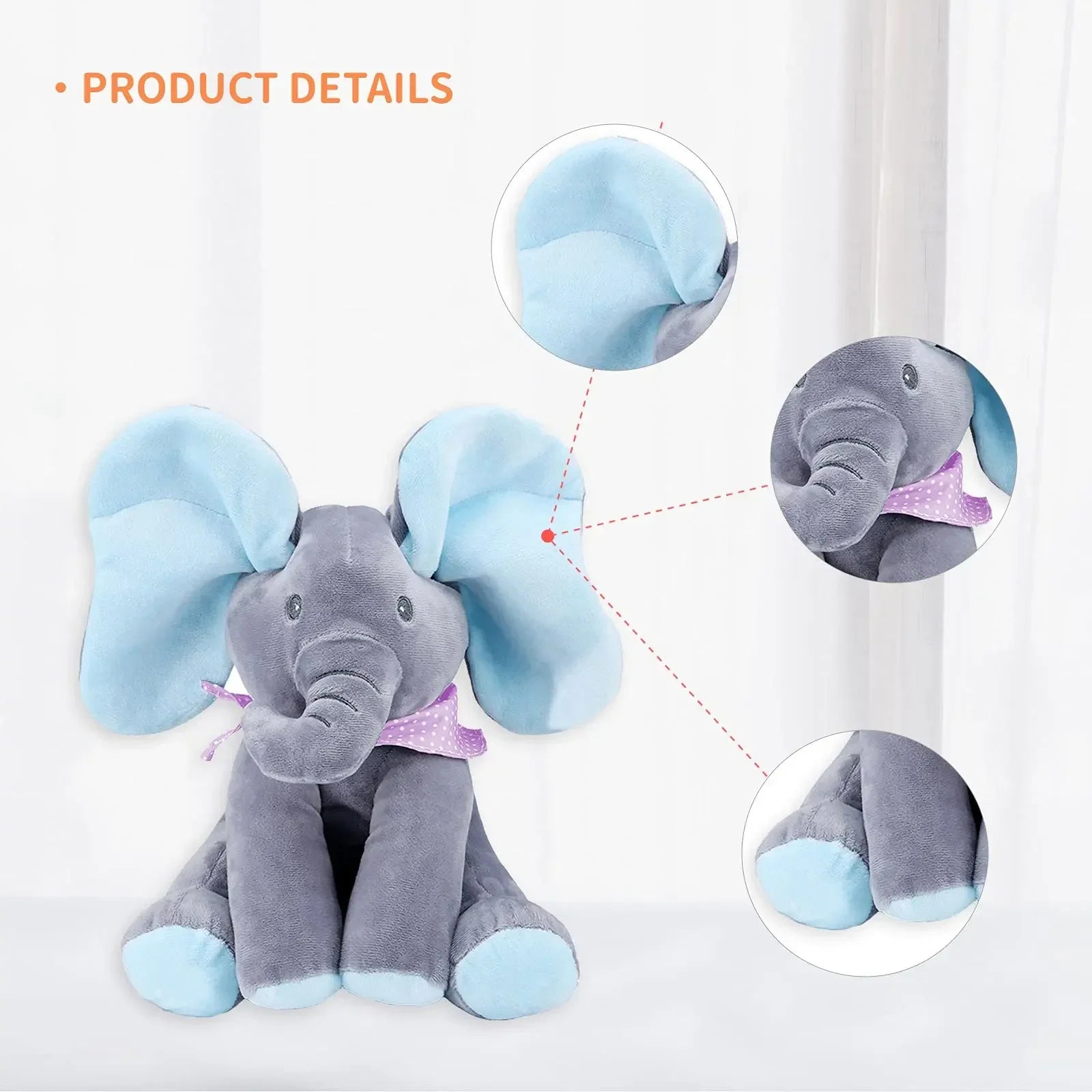 Hide and Seek Elephant Plush Toy