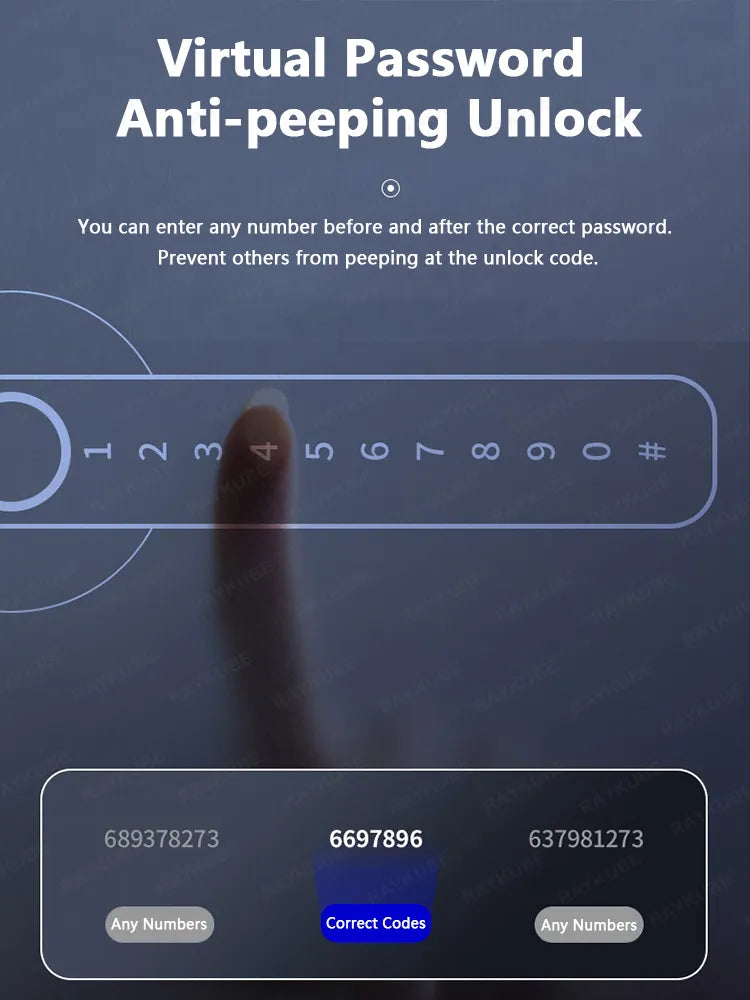 4 in 1 Smart Digital Fingerprint Lock