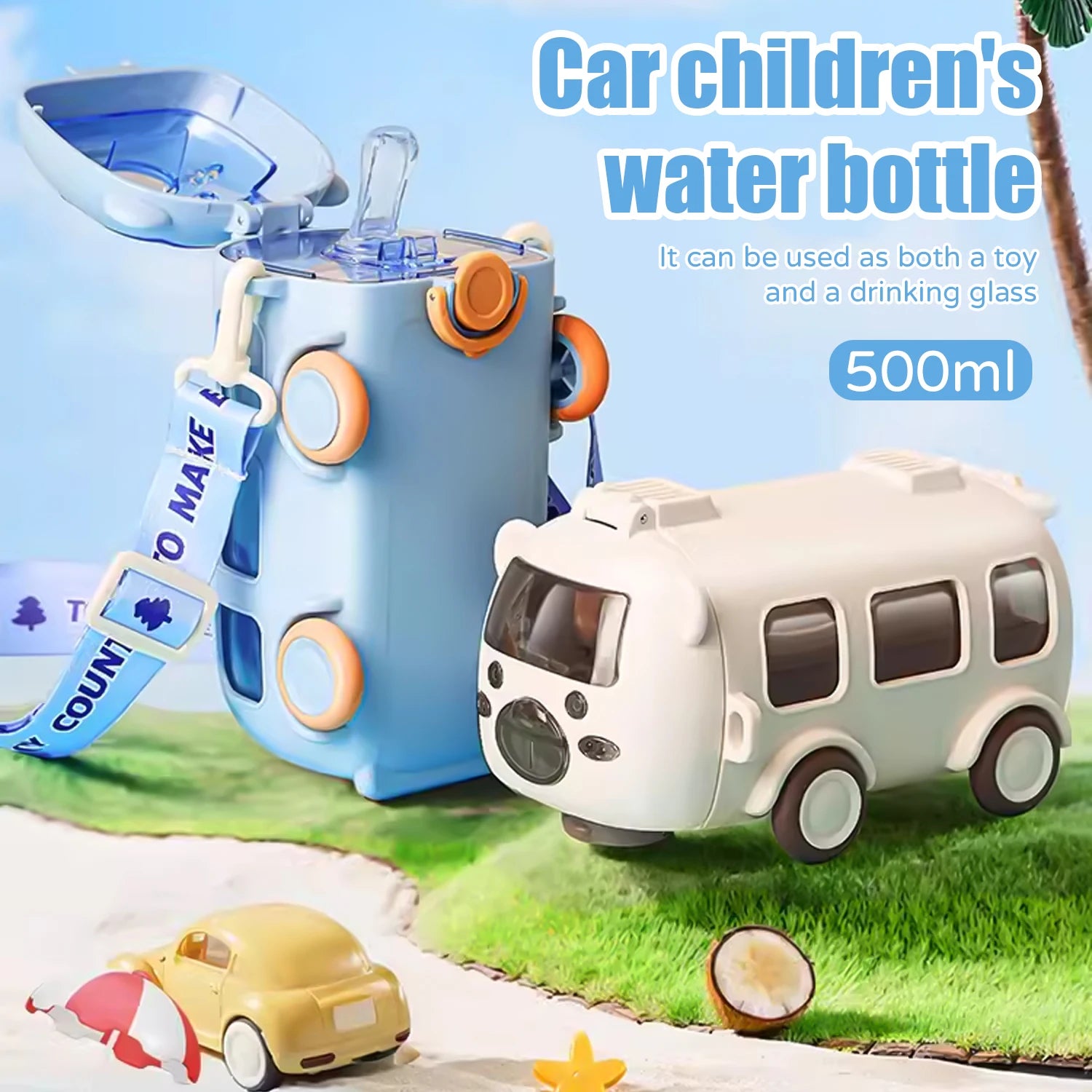 Portable Bus Shape Water Bottle