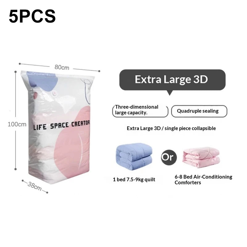 Heavy-Duty Vacuum Storage Compression Bags