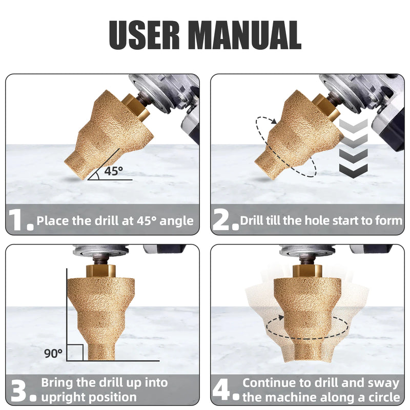 Diamond Step Chamfer Drill Bit