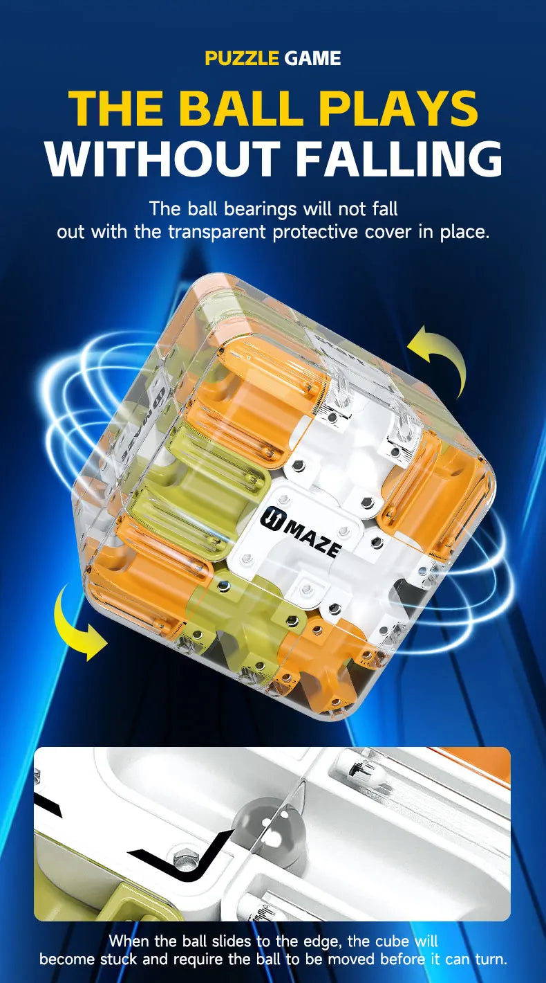 3D Maze Cube Puzzle