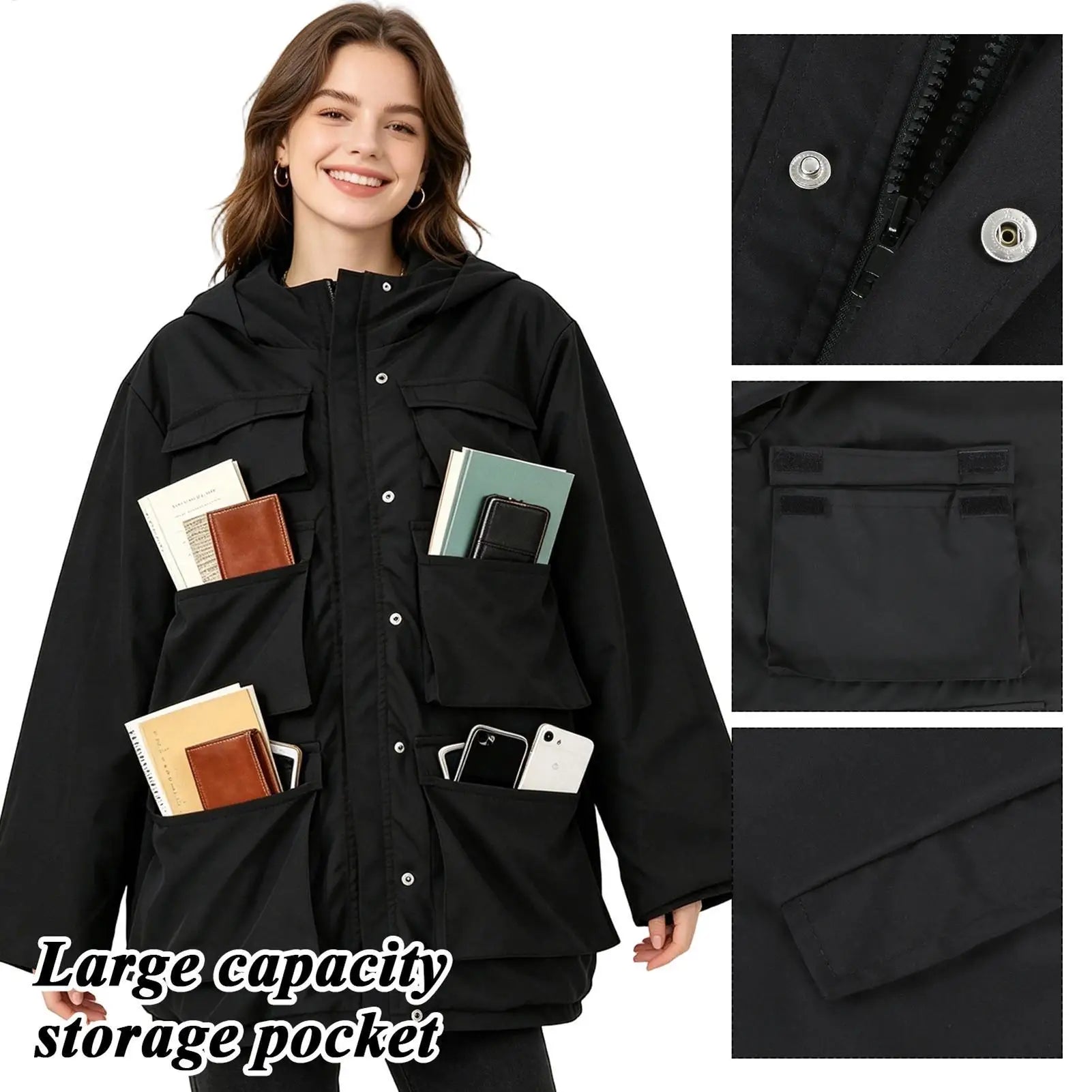 Travel Jacket With Hidden Pockets