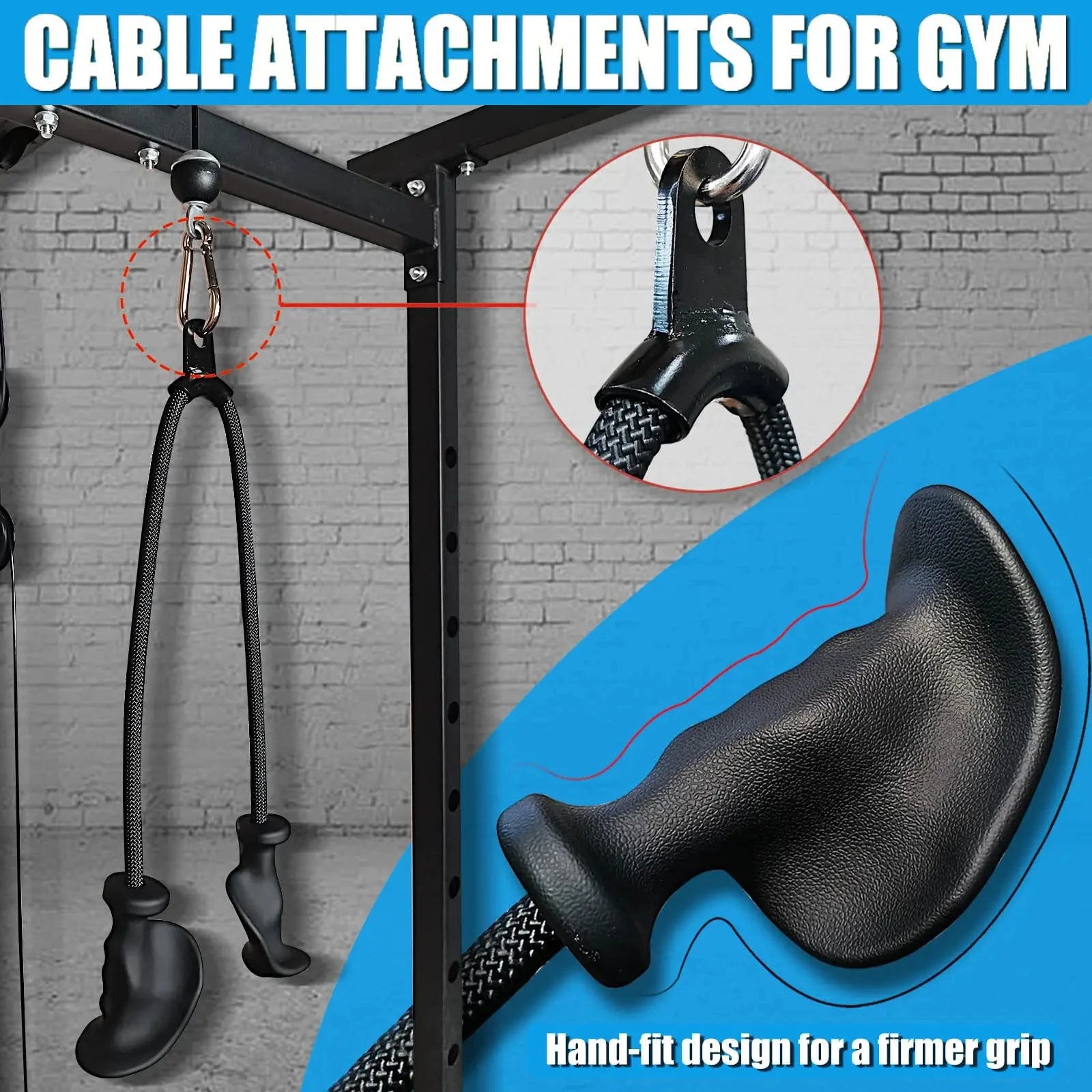 Ergonomic Triceps Rope