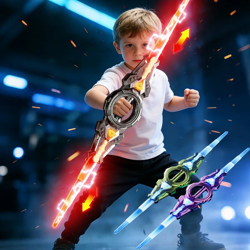 LED Rotating Light Sword Toy
