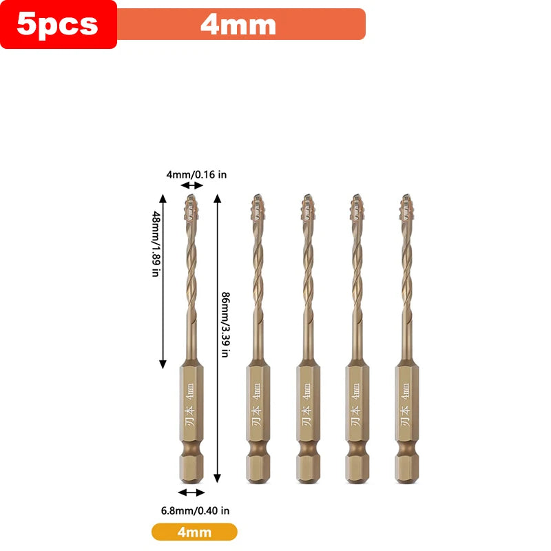 Titanium Steel Cross Drill Bit